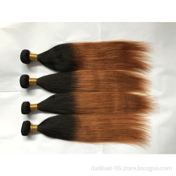 Factory direct sale natural indian remy straight hair weave mongolian malaysian closures T1b30